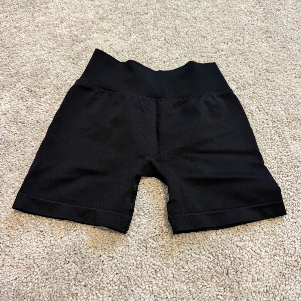 YoungLA Black Biker Shorts